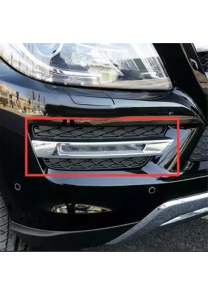 Sol Ön Tampon Gündüz Koşan Sis Işık Kapağı Kaplama Izgara Mercedes Benz GL450 GL350 450 1668843722 1668845322 (Yurt Dışından) fiyatları