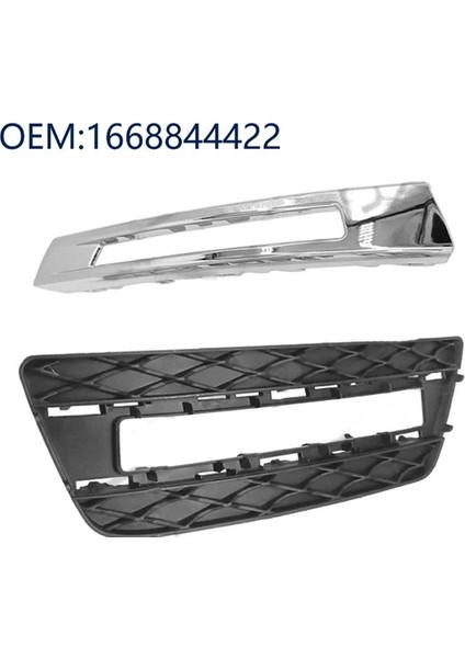 Sol Ön Tampon Gündüz Koşan Sis Işık Kapağı Kaplama Izgara Mercedes Benz GL450 GL350 450 1668843722 1668845322 (Yurt Dışından) fırsatları