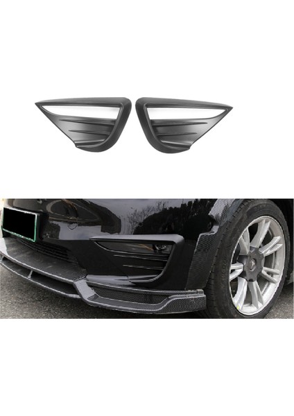 Tesla Için Model Y 2021-2022 Araba Sis Lambası Spoiler Bıçağı Trim Koruyucu Kapak Woof Diş Rüzgar Bıçağı Sticker Araç Aksesuar (Yurt Dışından) fırsatları