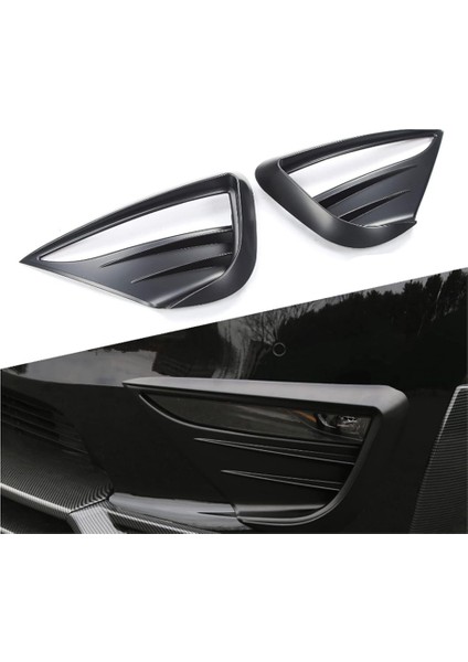 Tesla Için Model Y 2021-2022 Araba Sis Lambası Spoiler Bıçağı Trim Koruyucu Kapak Woof Diş Rüzgar Bıçağı Sticker Araç Aksesuar (Yurt Dışından) indirimleri