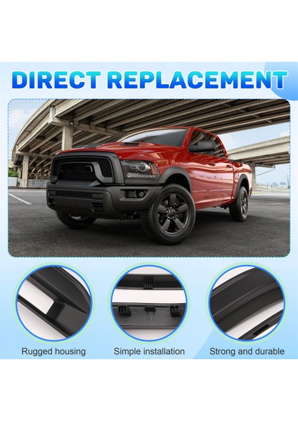 Araba Ön Tampon Sis Lambası Çerçeve Sis Lambası Kapağı 68274669AB Dodge Ram Için 1500 2019-2023 (Yurt Dışından) indirimleri