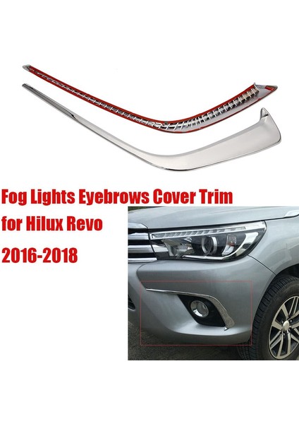 Krom Sis Fıstığı Kaşlar Kapak Toyota Için Rüzgar Bıçağı Hilux Revo 2016-2018 Dış Araba Aksesuarları Araba Stilleri (Yurt Dışından) modelleri