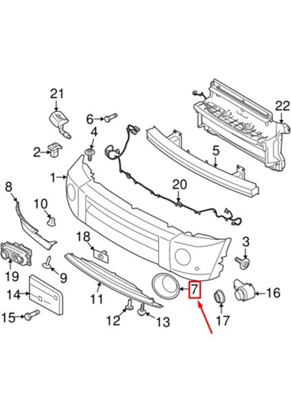 Land Rover Lr4 Keşif 4 2014-2016 Araba Ön Tampon Sis Işık Lamba Çerçevesi LR051335 LR051337 (Yurt Dışından) fırsatları