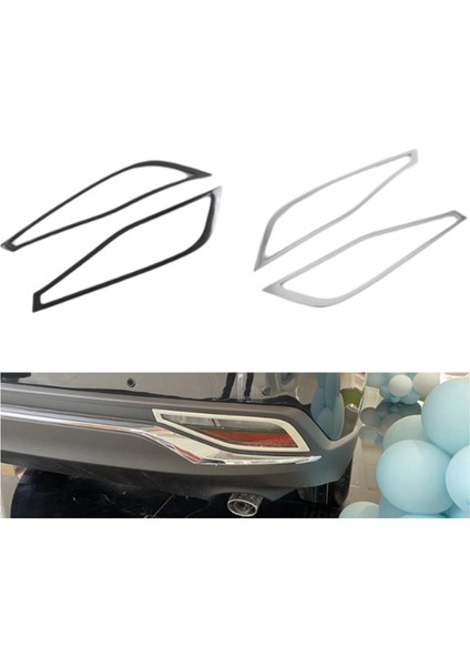 Araba Arka Sis Lambası Kapağı Trim Sisli Çerçeve Çerçevesi Toyota Harrier Için Dekorasyon Çerçevesi 2022-2024 Karbon Fiber (Yurt Dışından) modelleri