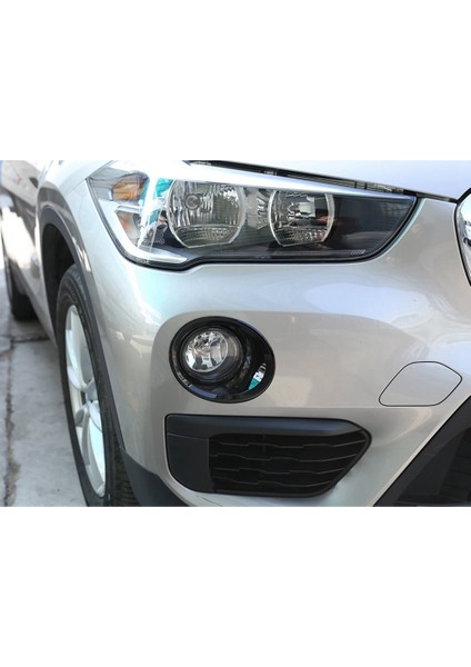 2pcs Parlak Siyah Araba Ön Sis Hafif Lamba Kapağı Döşeme For-Bmw X1 F48 2016-2019 (Yurt Dışından) indirimleri
