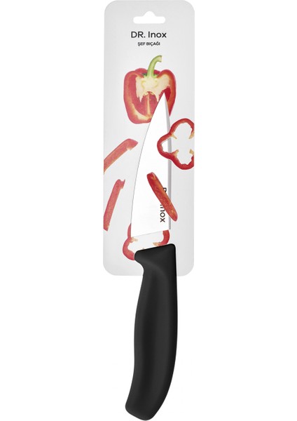 Dr. Inox Şef Bıçağı 33 cm Siyah