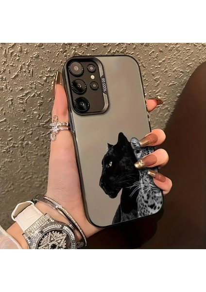 Samsung Galaxy S24FE Uyumlu Kaplan Desen Darbe Emici Telefon Kılıfı MK01A