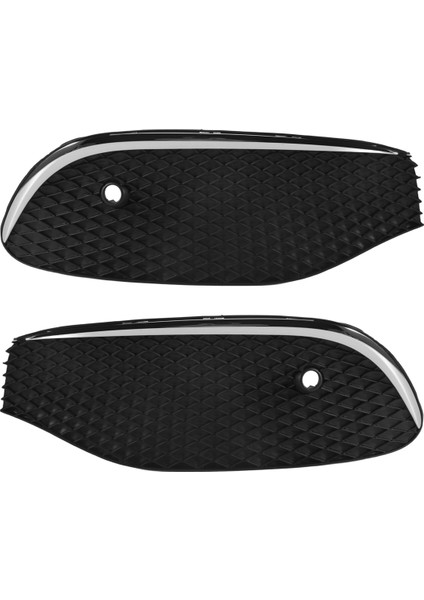 1paır Araç Ön Tampon Sis Izgarası Izgara Lambası Izgara Kapağı, Mercedes-Benz E Sınıf W213 2016-2020 Için Krom Şeritli (Yurt Dışından) modelleri