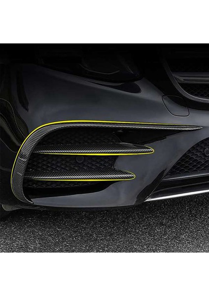 4pcs Ön Tampon Sis Izgarası Izgara Kapak Dekorasyonu Için Markedes-Benz E Sınıf Amg E43 E63 W213 2016-2020 (Yurt Dışından) modelleri