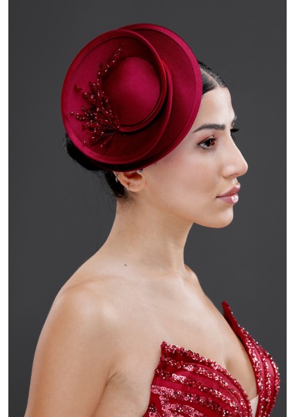 Kristal Taş Detaylı Nikah Kep – Nişan, Düğün ve Özel Davet Aksesuarı