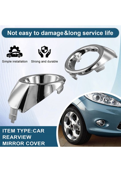 Araba Ön Sis Lambası Kapağı Sisli Çerçeve Çerçeve 8A61-15A223AB 8A61-15A222AB Ford Fiesta 2008-2012 Için (Yurt Dışından) indirimleri