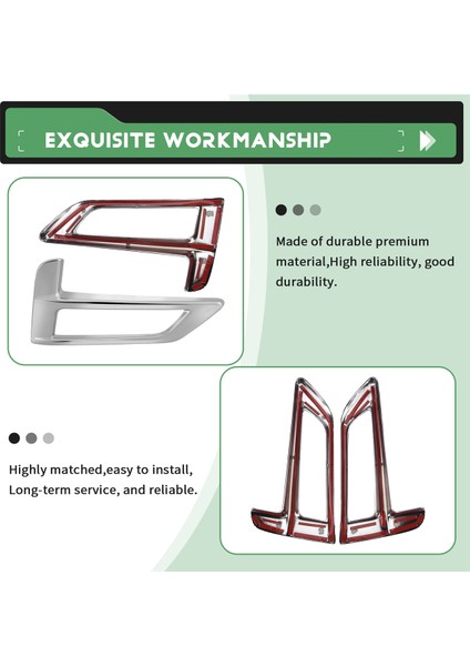 Nissan Serena Için C27 2017 2018 2019 Abs Krom Ön Sis Işık Lamba Kapağı Trim Foglight Çerçeve Dekorasyon Çerçevesi (Yurt Dışından) indirimleri