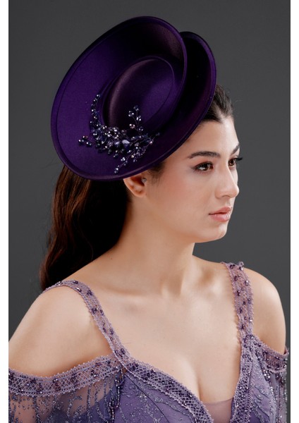 Inci ve Kristal Detaylı Beyaz Nikah Kepi – Zarif Özel Davet Şapkası fiyatları