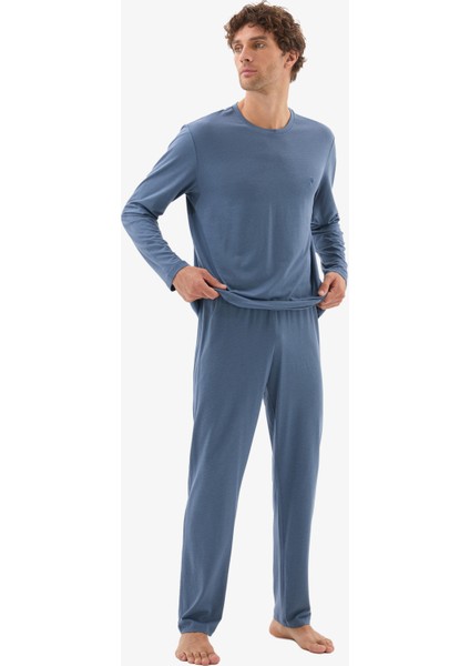 Erkek Pijama Takımı 40784 - Mavi indirimleri