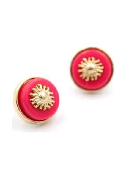 Güneş Küpe - Pembe