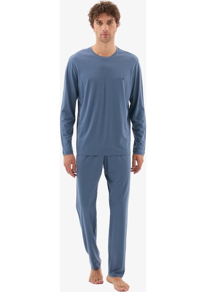 Erkek Pijama Takımı 40784 - Mavi fırsatları
