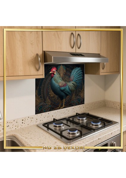 Temperli Cam Mutfak Tezgâh Arası