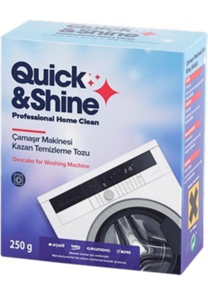 Quick& Shine Çamaşır Makinası Kazan Temizleme (1 Adet)
