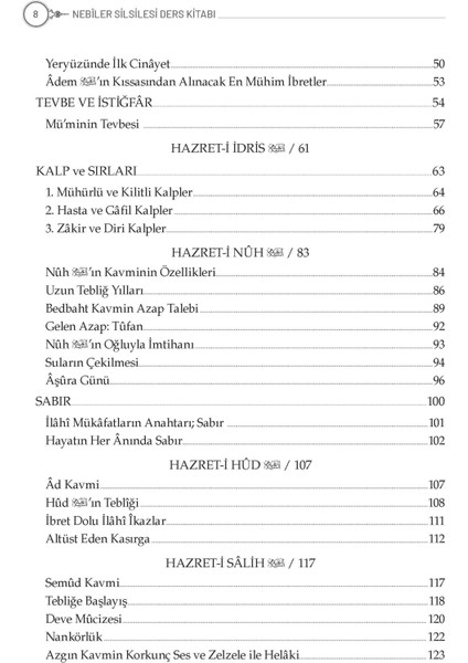Nebiler Silsilesi Ders Kitabı(2 Cilt Bir Arada)-Osman Nuri Topbaş modelleri