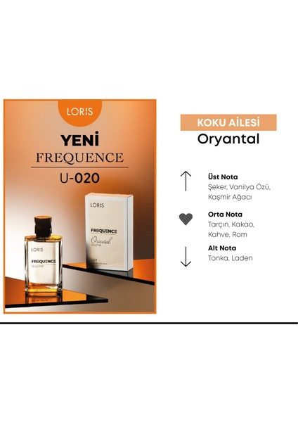 U-20 Frequence Unisex Parfüm Edp 50 ml fiyatları