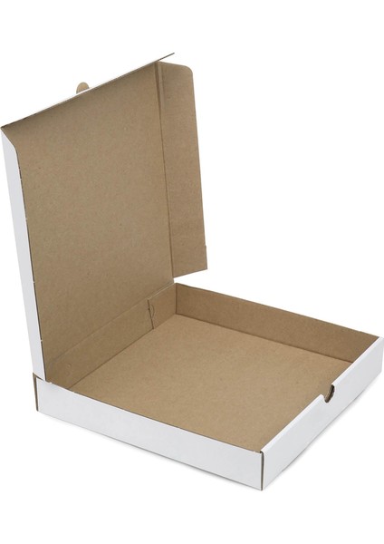 Baskılı Beyaz Pizza Kutusu 30X30X4 cm indirimleri