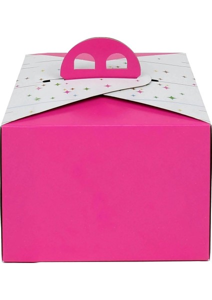 3 No Sade Yüksek Turta Kutusu 26.3X26.3X13 cm