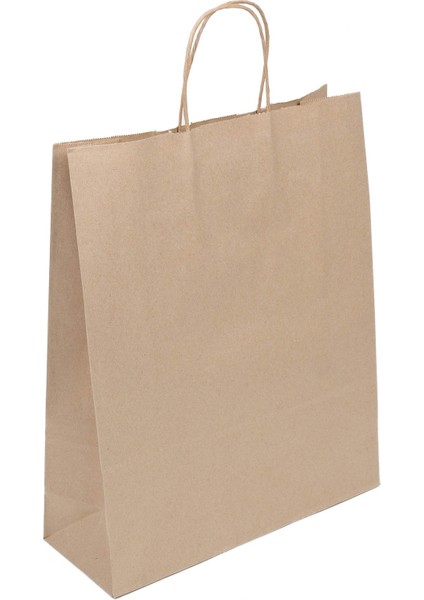 Burgu Saplı Kraft Çanta 28X28X16 cm fiyatları