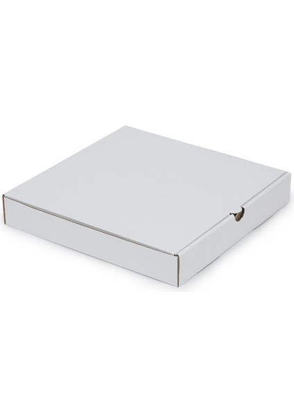 Baskısız Beyaz Pizza Kutusu 46.5X46.5X4.5 cm fiyatları