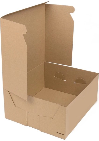 3 Baton Kraft Renk Turta Kutusu 30X35X12.5 cm modelleri