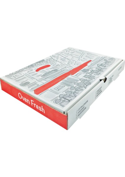 Oven Fresh B Dalga 46X46X5CM Pizza Kutusu