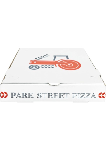 Park Street B Dalga 25.5X25.5X5 cm Pizza Kutusu