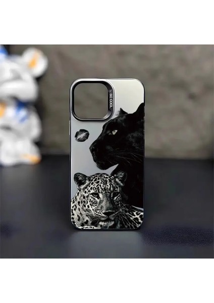 Iphone 16 Pro Max Uyumlu Kaplan Desenler Darbe Emici Telefon Kılıfı MK01A fiyatları