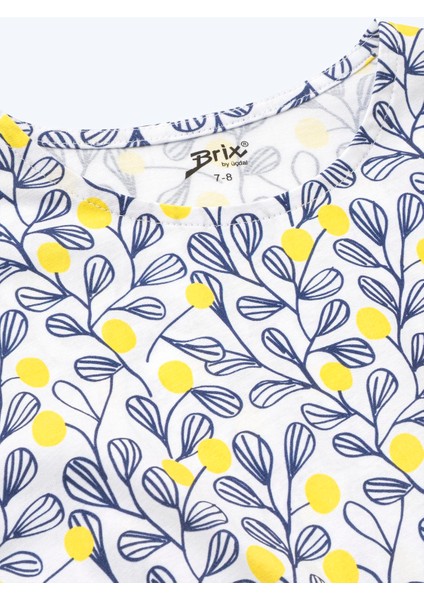 Kız Çocuk Desenli Kısa Kollu Elbise Desenli Renk fırsatları