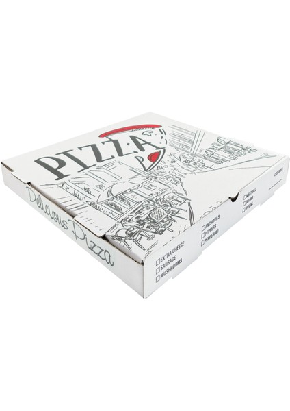Pizzap B Dalga 36.5X36.5X5 cm Pizza Kutusu fiyatları