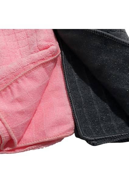 Mikrofiber zor kir bezi 40x40 kare desenli ve simli 2li set fiyatları