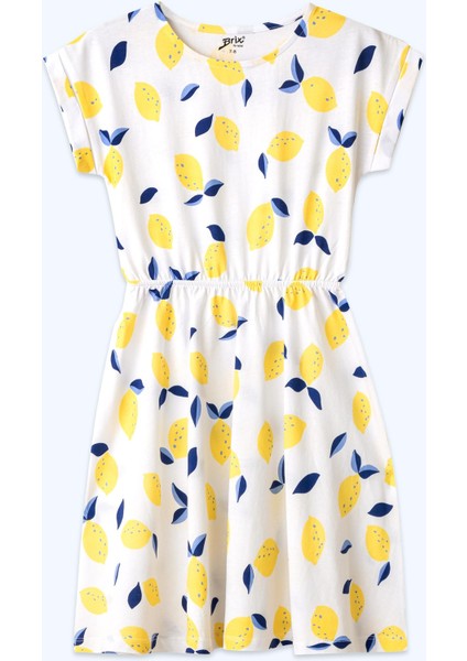 Kız Çocuk Desenli Kısa Kollu Elbise Desenli Renk fırsatları