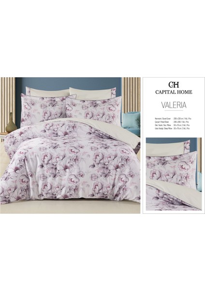 Çift Kişilik Nevresim Takımı %100 Pamuk Saten 6'lı Set