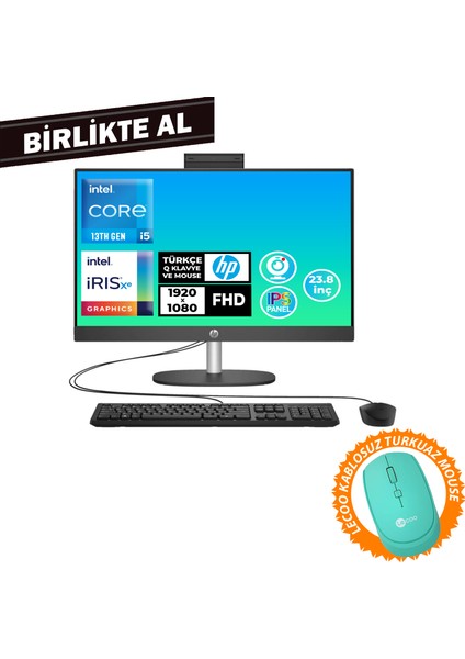 Proone 240 G10 I5-1334U 8gb 512GB SSD 23.8" Fhd W11P All In One Pc + Mouse B70VFAT 047