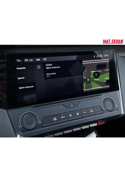 Peugeot 308 Puretech 2024 Navigasyon ve Multimedya Uyumlu Mat Ekran Koruyucu fiyatları