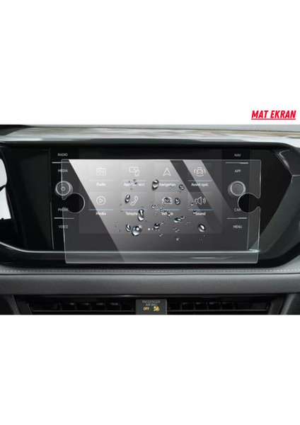 Volkswagen T-Roc 2022-2023 Navigasyon ve Multimedya Uyumlu Mat Ekran Koruyucu modelleri