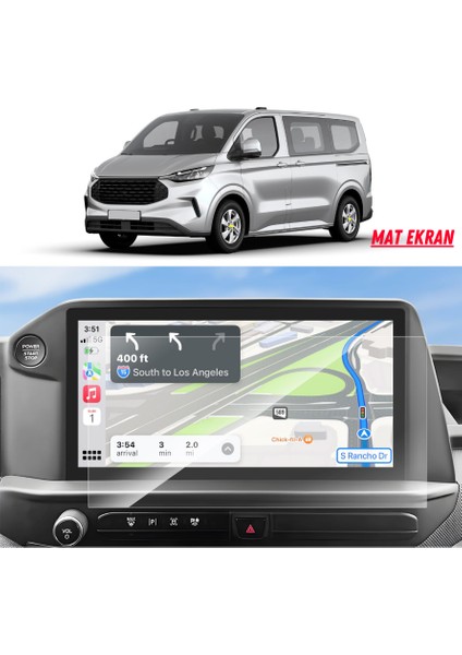 Ford Tourneo Custom 2024-2025 Navigayon ve Multimedya Uyumlu Mat Ekran Koruyucu modelleri