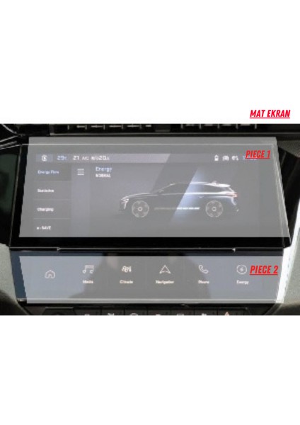Peugeot 308 Gt Line 2022-2024 Navigasyon ve Multimedya Uyumlu Mat Ekran Koruyucu