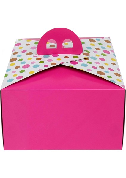 1 No Sade Kısa Turta Kutusu 22X22X11 cm