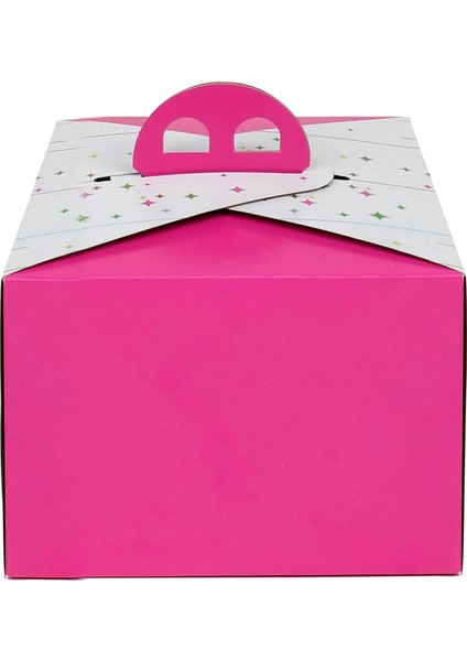 1 No Sade Yüksek Turta Kutusu 22.5X22.5X13 cm