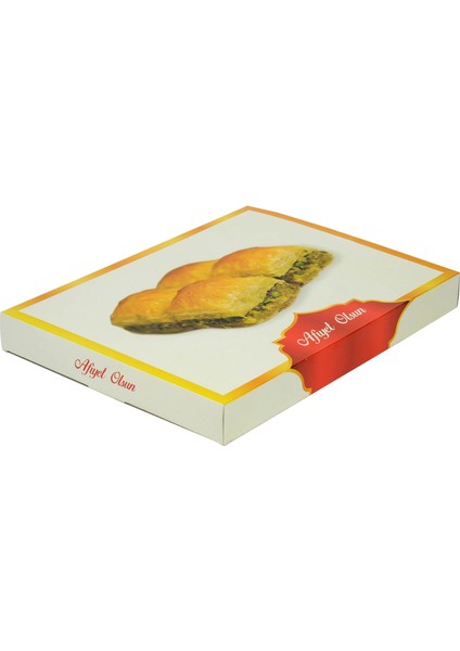 Tepsi Baklava Kutusu 800 Gram Afiyet Olsun Yazılı fiyatları