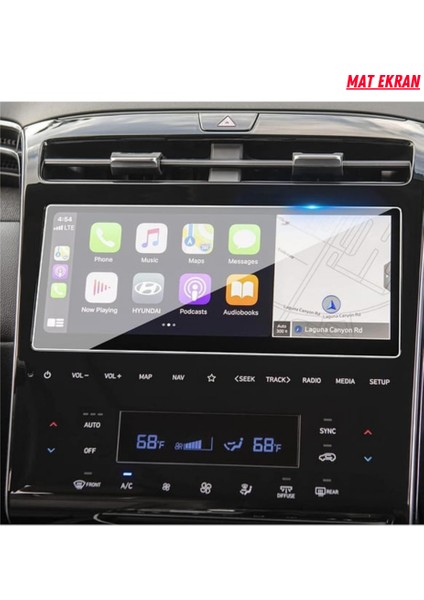 Hyundai Tucson 2021 Navigasyon ve Multimedya Uyumlu Mat Ekran Koruyucu modelleri