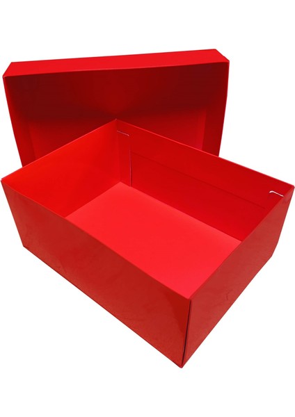 Kırmızı Renk Parlak Selefonlu Krome Karton Hediye Kutusu fırsatları