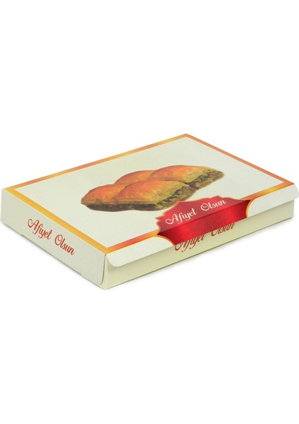 Sedefli Baklava Kutusu 500 Gram Afiyet Olsun Yazılı fiyatları