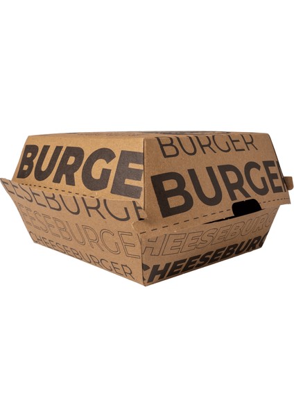 Baskılı Hamburger Kutusu 12X12X8 cm fiyatları