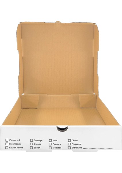 Local Fave B Dalga 25.5X25.5X5CM Pizza Kutusu modelleri